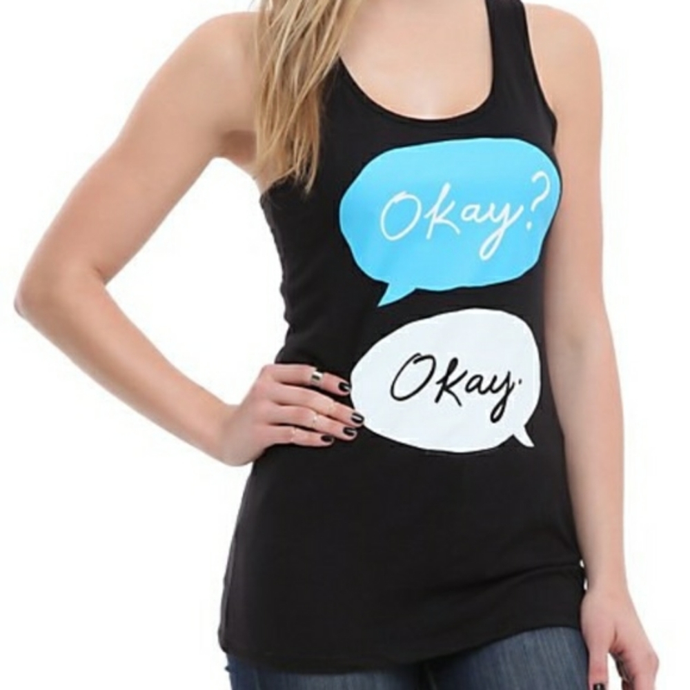The Fault In Our Stars - okay okay quote tank top